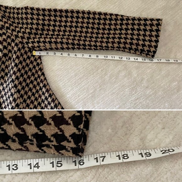 Carlisle Vintage Houndstooth Wool Blend Blazer Womens Sz 6 Jacket Professional - Picture 11 of 12